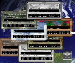 uAmp with 7 skins shown